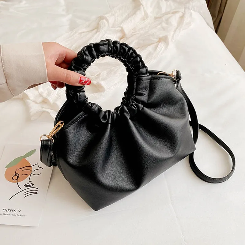 Bag For Women Cloud bag Soft PU Leather Madame Bag Single Shoulder Pleated Dumpling Bag Handbag Day Clutches bags Messenger Bag