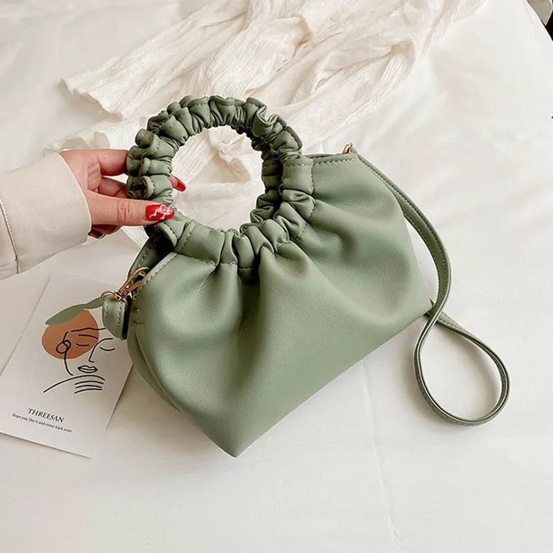 Bag For Women Cloud bag Soft PU Leather Madame Bag Single Shoulder Pleated Dumpling Bag Handbag Day Clutches bags Messenger Bag