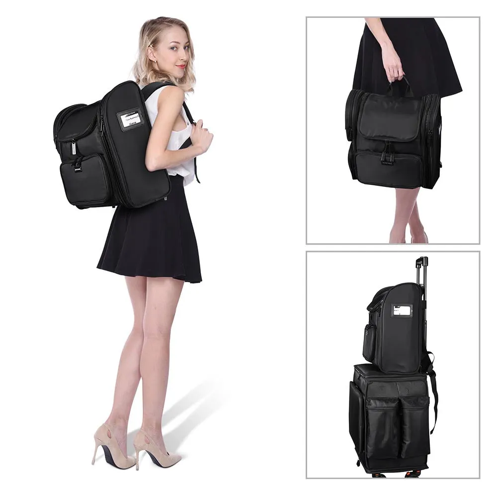 Byootique Fuhold Rolling Cosmetic Travel Case & Hairdressers Tool Bag