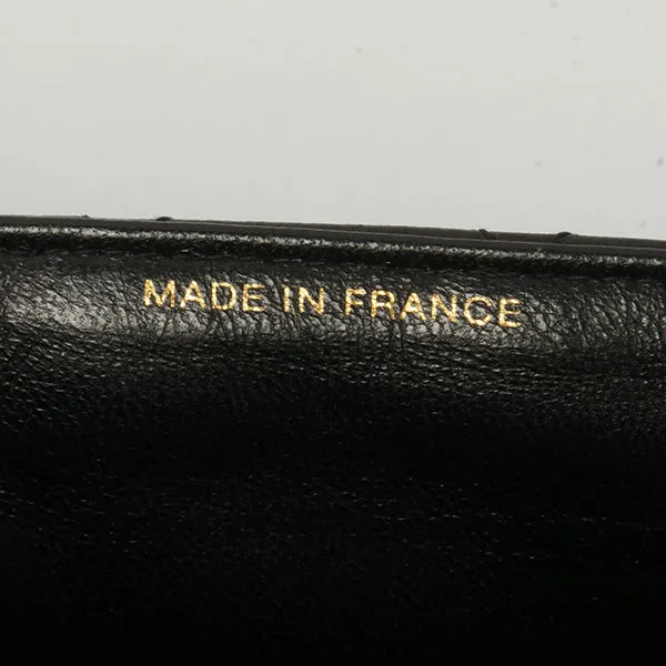 Chanel Around 1997 Made Double Face Classic Flap Handbag Black