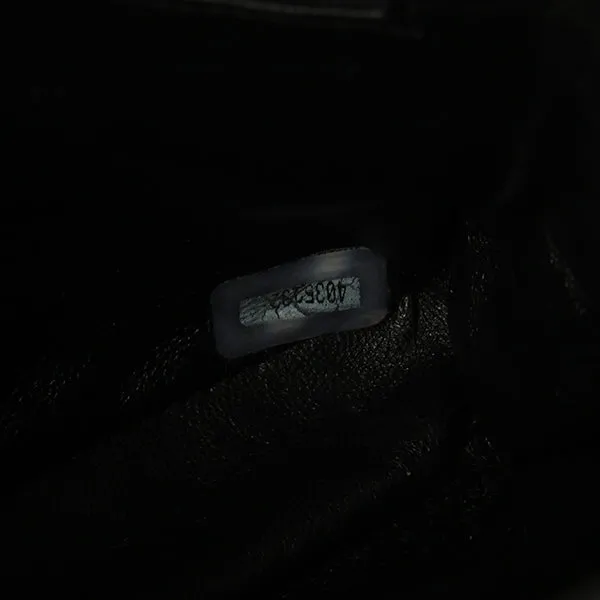 Chanel Around 1997 Made Double Face Classic Flap Handbag Black