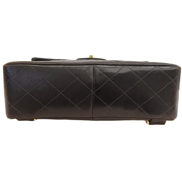 CHANEL Around 1997 Made Square Classic Flap Backpack Black