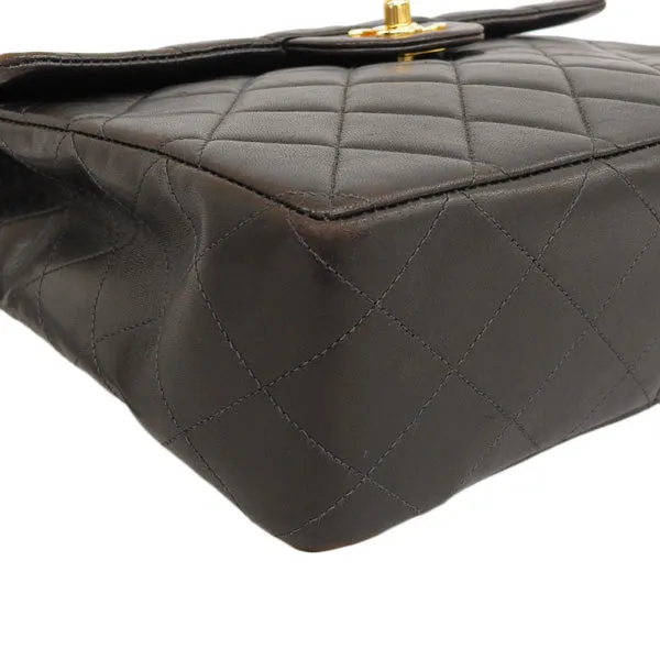 CHANEL Around 1997 Made Square Classic Flap Backpack Black