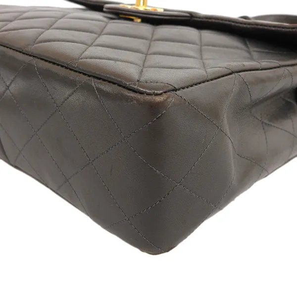 CHANEL Around 1997 Made Square Classic Flap Backpack Black