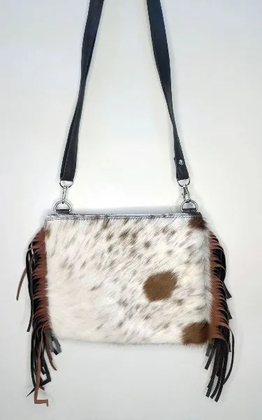Cowhide Crossbody Bag Speckled