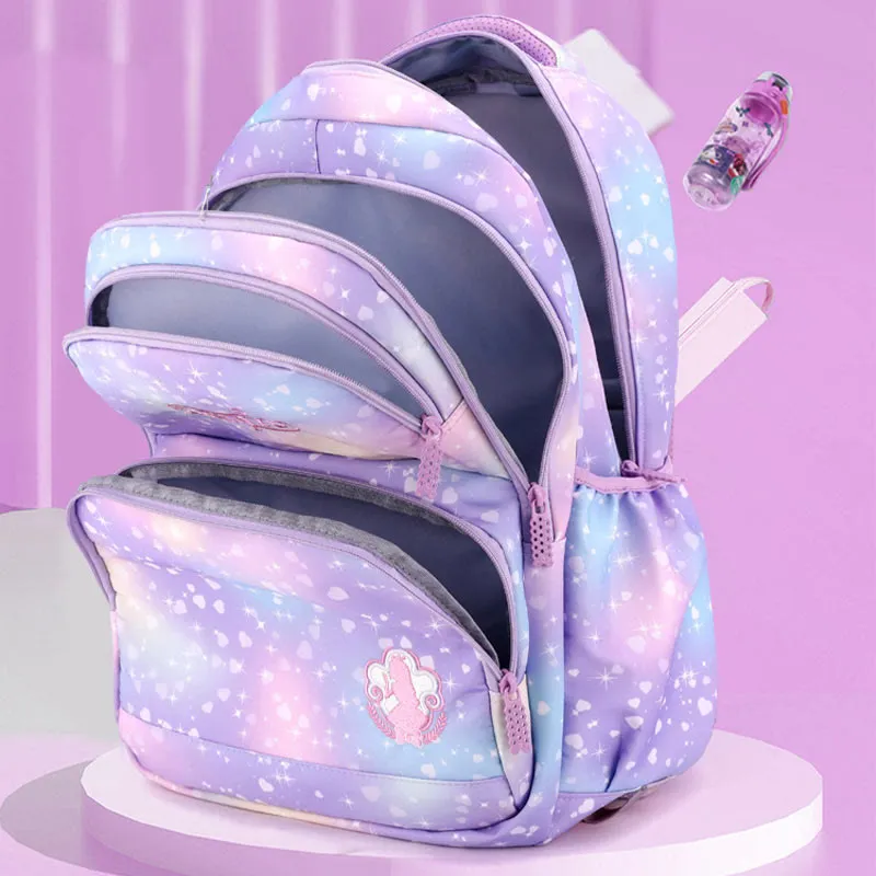 Durable Nylon School Backpack Rolling Wheel School Bag For Kids
