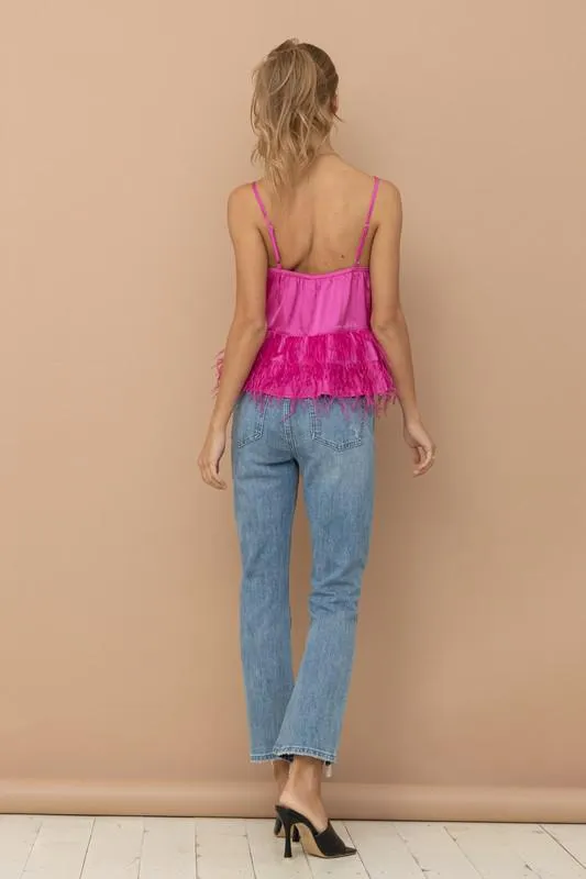 Feather Cami Top