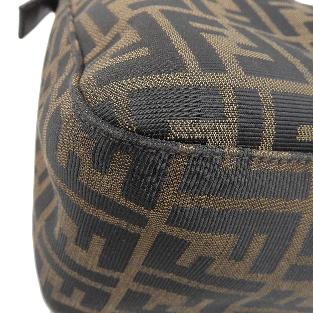 Fendi Mamma Bucket Canvas Leather Shoulder Bag 26235