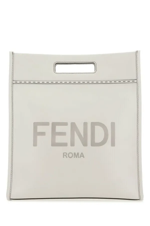 Fendi Man Ice Leather Shopping Bag