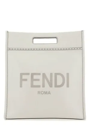 Fendi Man Ice Leather Shopping Bag
