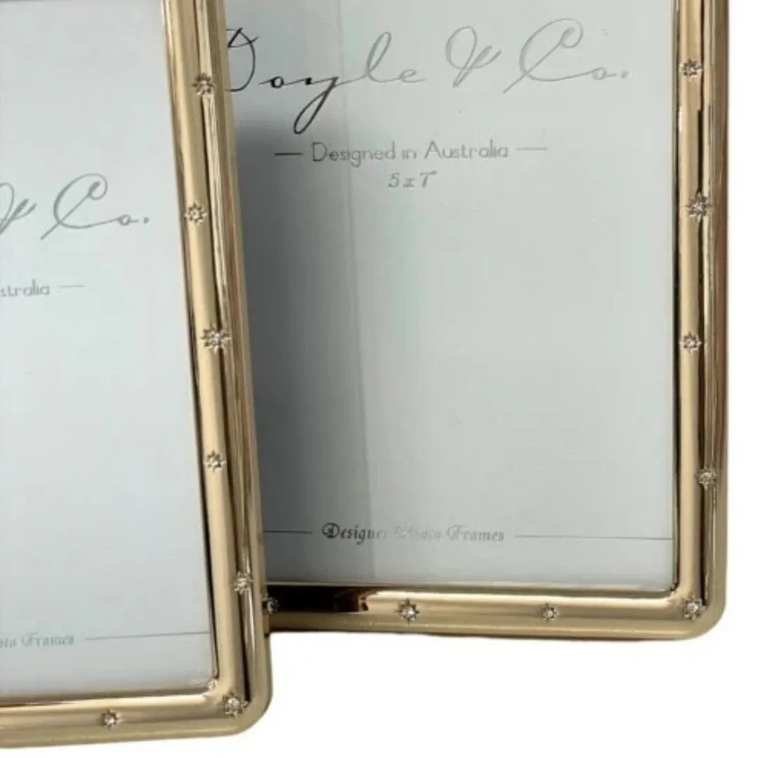 Gold Frame With Scatter Diamonds | 5 x 7"