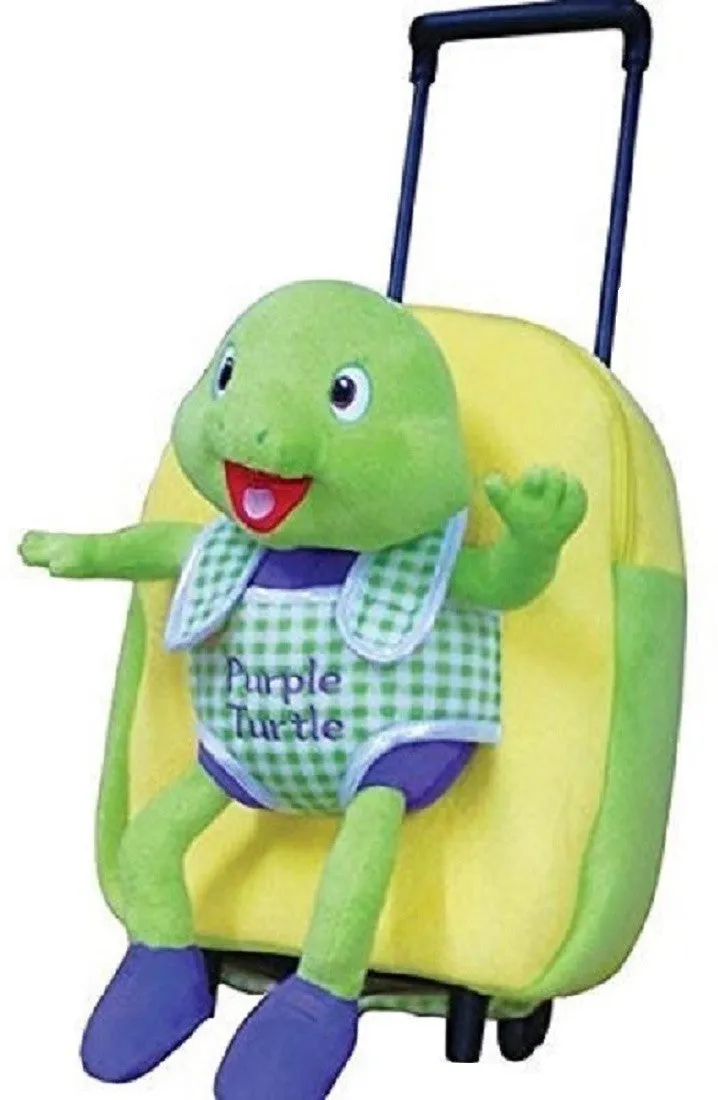 Graded Readers Combo Pack for Kids - 36 Colourful Illustrated Stories with Talking Pen   Kids' Travel Trolley Bag -  Purple Turtle
