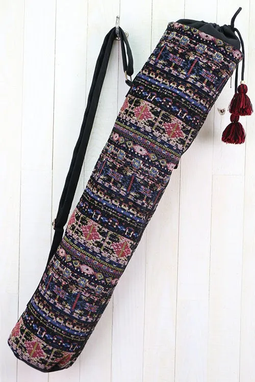 Ikat Patterned Yoga Mat Bag