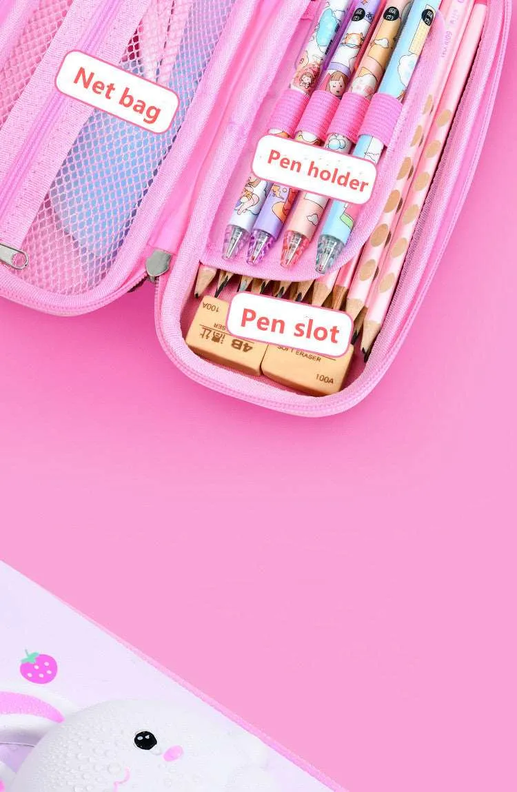 Kawaii 3D Pencil Case Collection