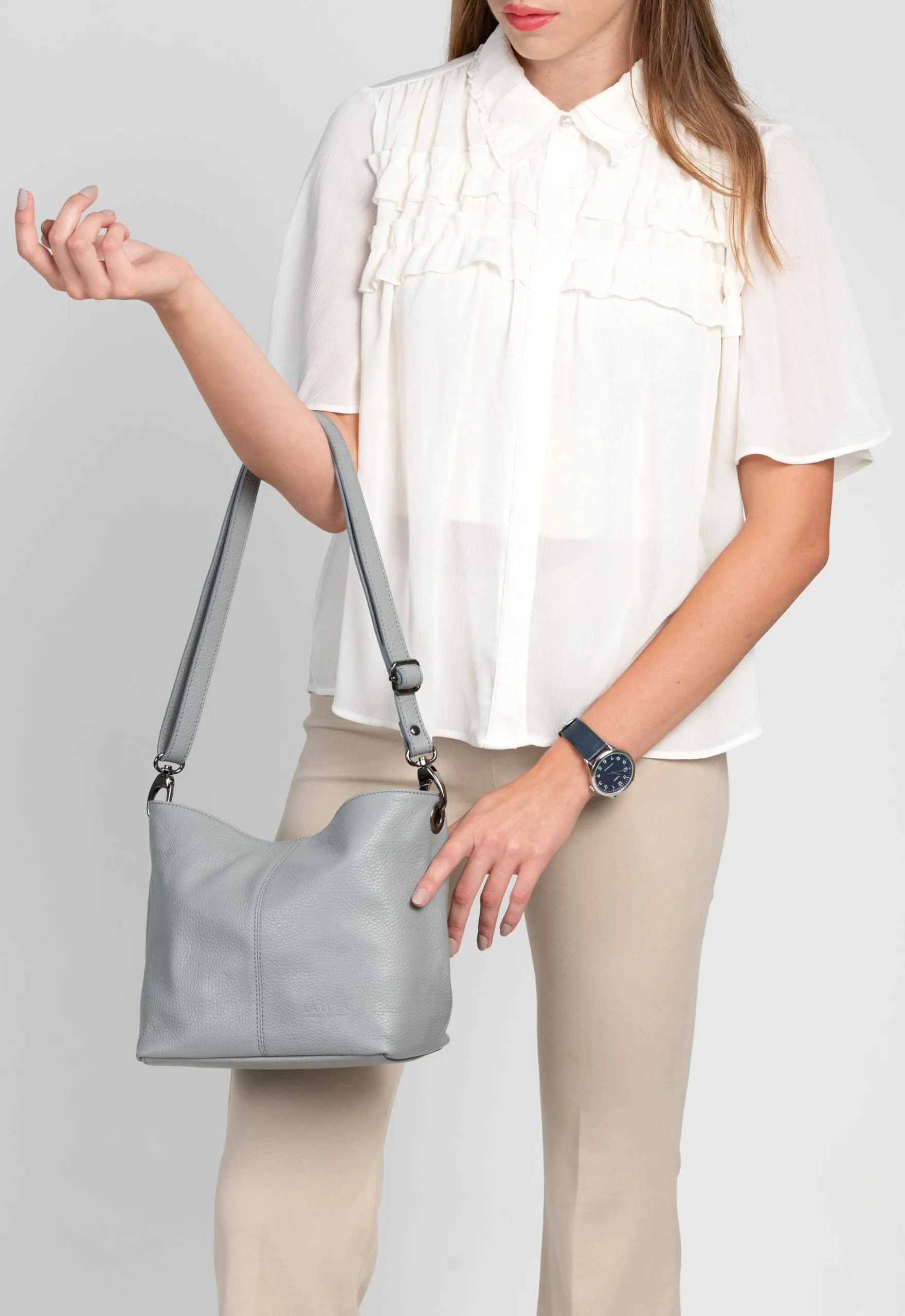 Lola Small Crossbody Grey