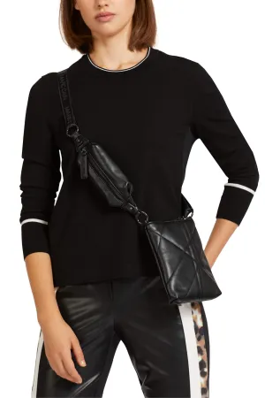 Marc Cain UB TM.02 Z03 Black Crossbody Bag With Shopper