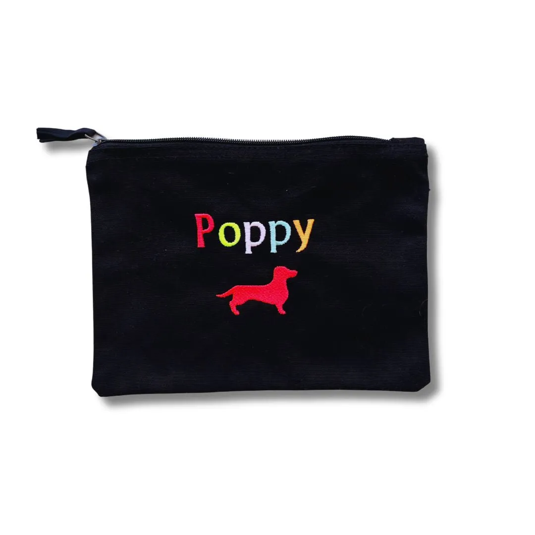 Organic Cotton Accessory Pouch - Name, Intials, Motif