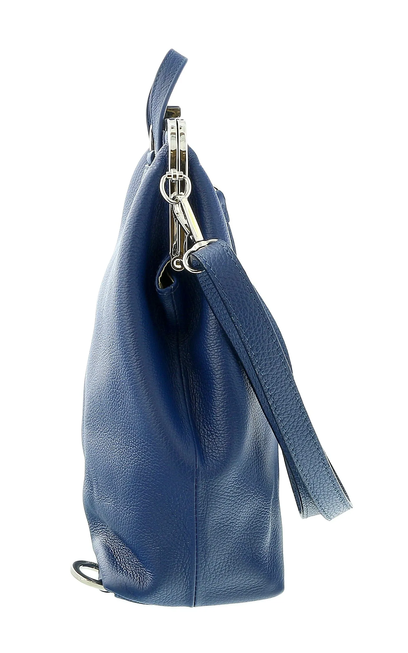 Pierre Cardin Blue Leather Medium Vintage Shoulder Crossbody Bag