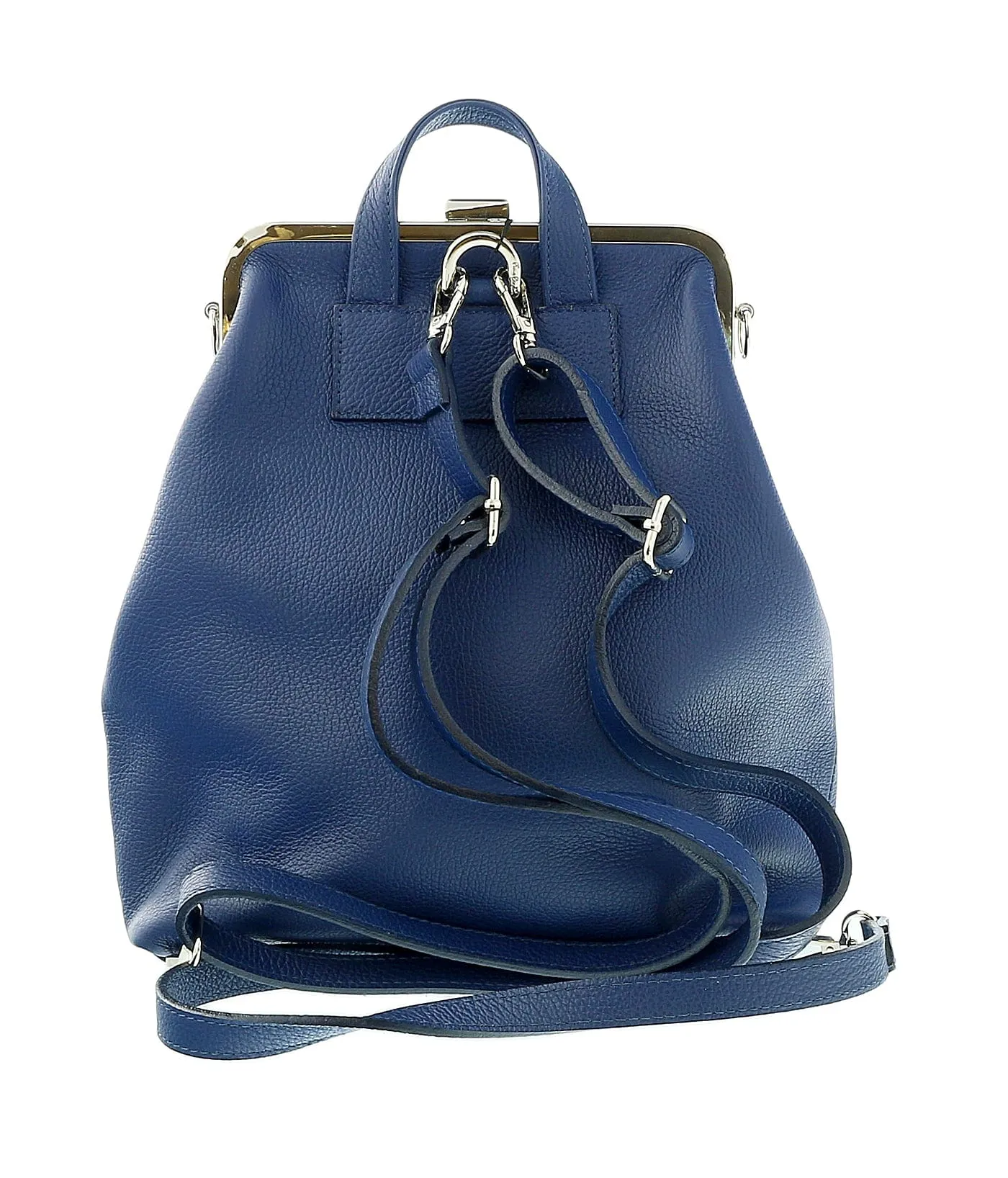 Pierre Cardin Blue Leather Medium Vintage Shoulder Crossbody Bag