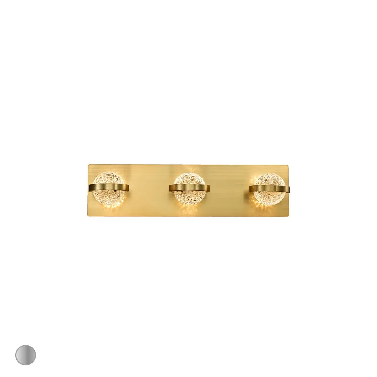 Ryder 20 in 3 lights LED Bath Bar Gold finish