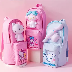 Sanrio Backpack Shaped Squishy Pencil Case