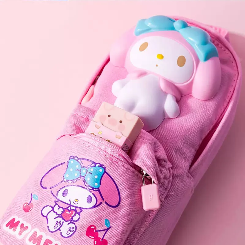 Sanrio Backpack Shaped Squishy Pencil Case