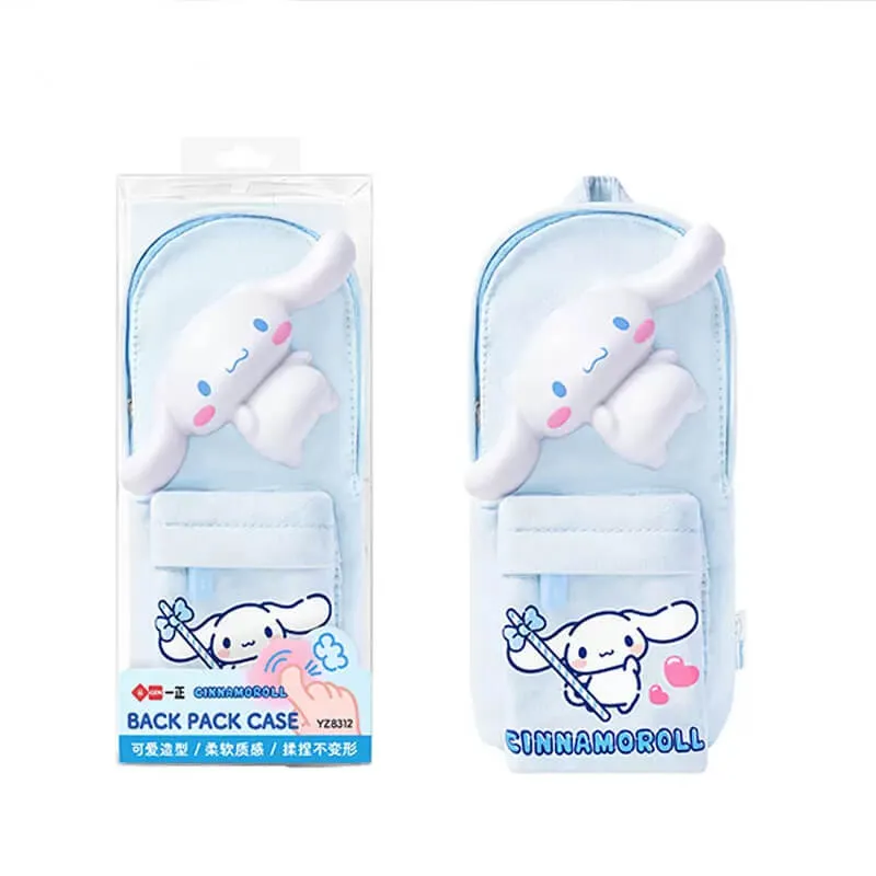 Sanrio Backpack Shaped Squishy Pencil Case