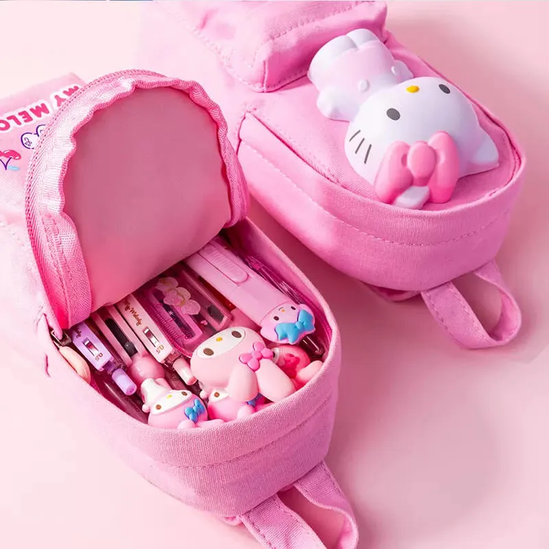 Sanrio Backpack Shaped Squishy Pencil Case