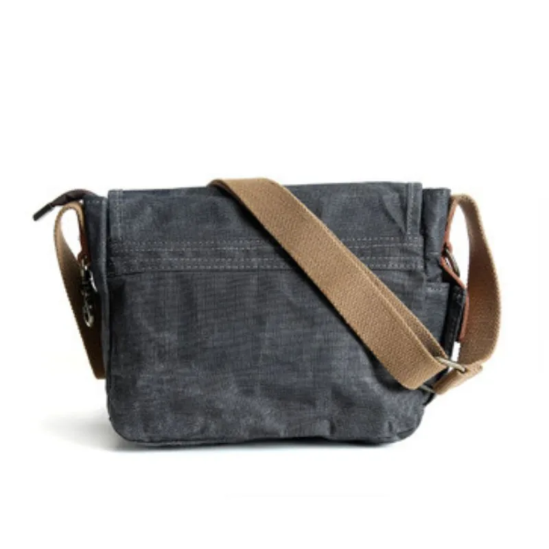 Small Waxed Canvas Crossbody Bag