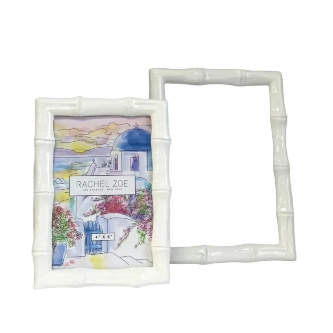 White Gloss Bamboo Frame | 4 x 6"