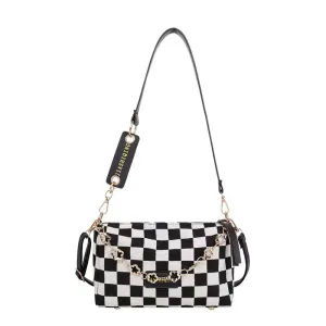Women's Plaid Messenger Bag