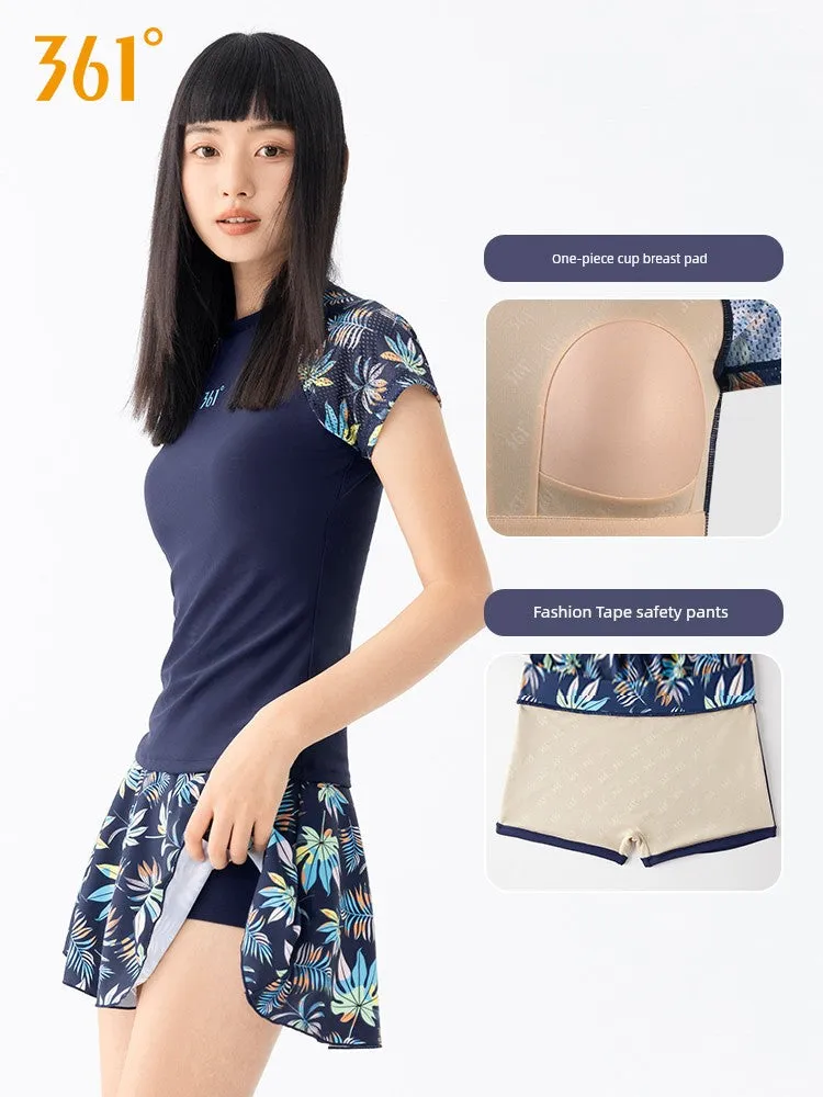 Women's Plus Size Slim Looking Sports Separates Swimsuit