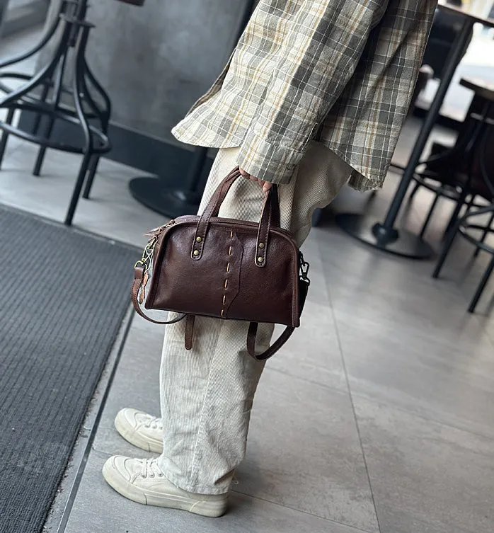 Womens Real Leather Crossbody Handbags Leather Shoulder Bag
